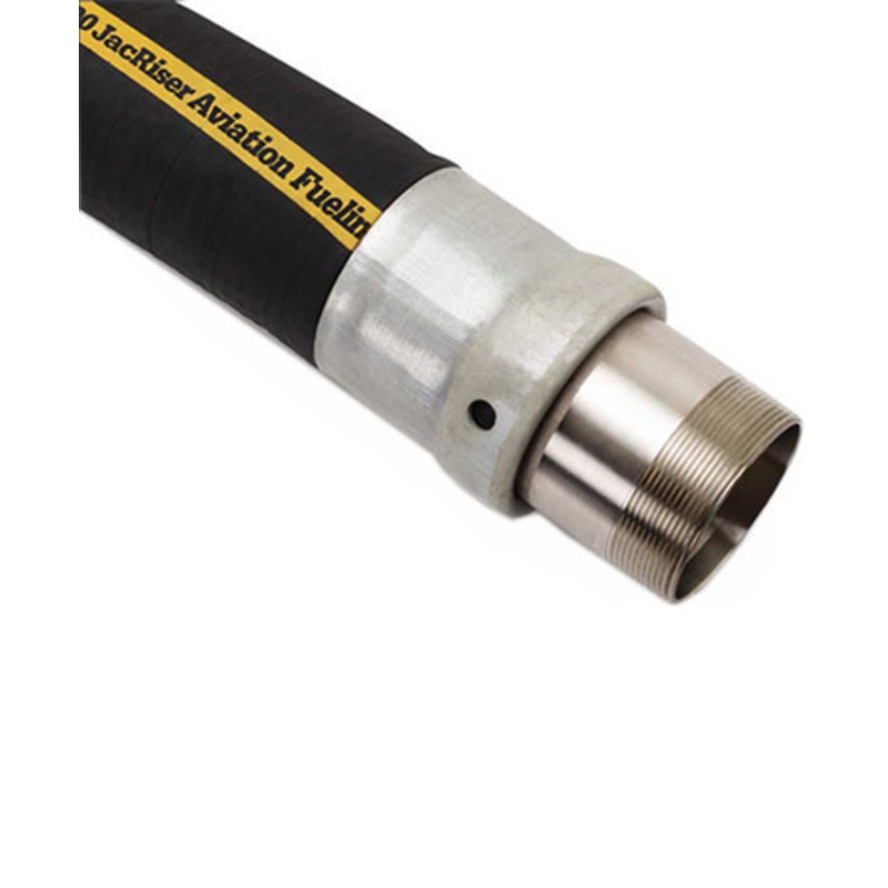 Husky CP480144JABA 3” x 12′ Male x Male NPT Hewitt 5500 JacRiser Brass Fitting Aviation Hose (Not Reuseable)