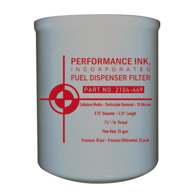 Performance Ink PI-2104-449 400-10 10 Micron Fuel Dispenser Filter