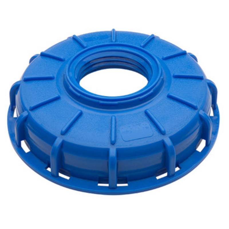 Piusi F20226000 6” Single Bung Blue IBC Cover w/ 2” Buttress
