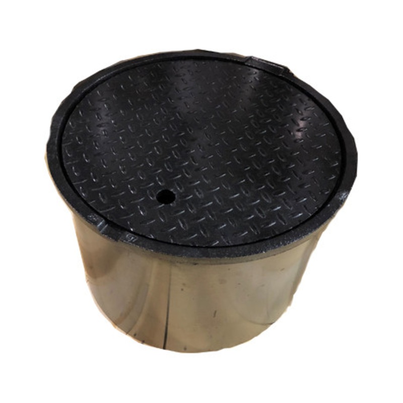 Fairfield Industries 180-12 18” Round Access Manhole with Steel Frame & 12” Skirt & Diamond Plate Cover
