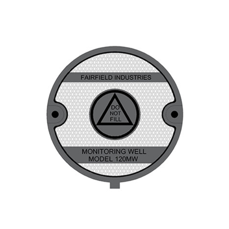 Fairfield Industries 80-MW-12 8” Monitor Well Manhole with Steel Frame & 12” Skirt & Bolt Down Cover & MW Designation