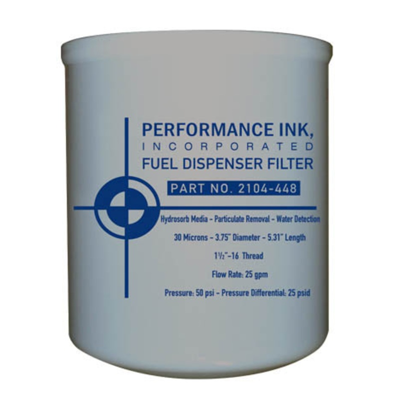 Performance Ink PI-2104-448 400HS-30 30 Micron Fuel Dispenser Filter
