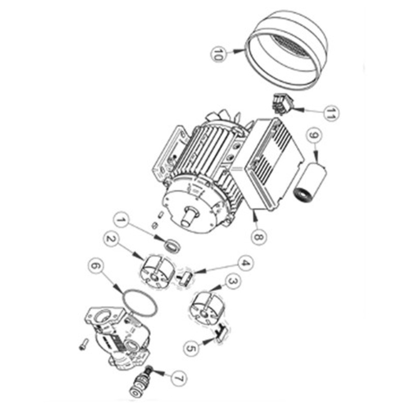 Piusi R13925000 Blades + Spring + Rotor Kit for Viscomat 90 Pump