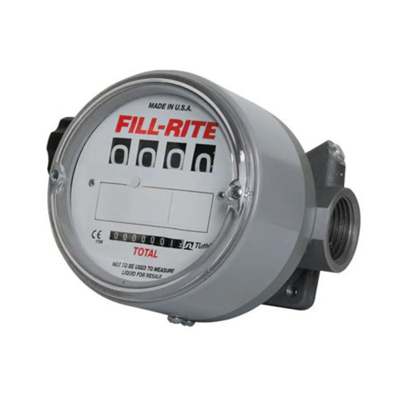 Fill-Rite TN860AN1CAB1GBC 6-60 GPM 1-1/2” NPT 4-Digit Mechanical Fuel Transfer Meter (Gallon)