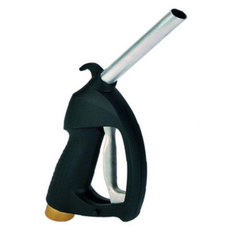Piusi 00065101A Self 3000 Manual Fuel Nozzle w/ 1” NPT Female Unleaded Spout w/o LOC (D/G/Lo)