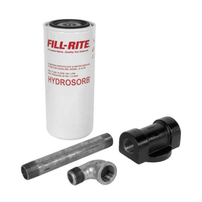 Fill-Rite 1210KTF7019 3/4” NPT 18 GPM 10 Micron Hydrosorb Fuel Filter Kit for 1210B Pump