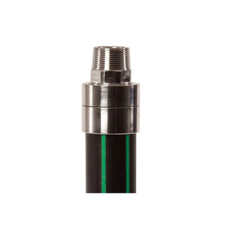 Franklin Fueling 91-075-063-TP BSPT 75 x 63 MM x 2” BSPT Male Thread Termination Fitting w/ Test Port
