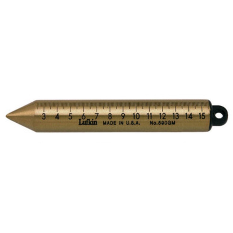 Lufkin 182-590GN 20 oz. Solid Brass Plumb Bob