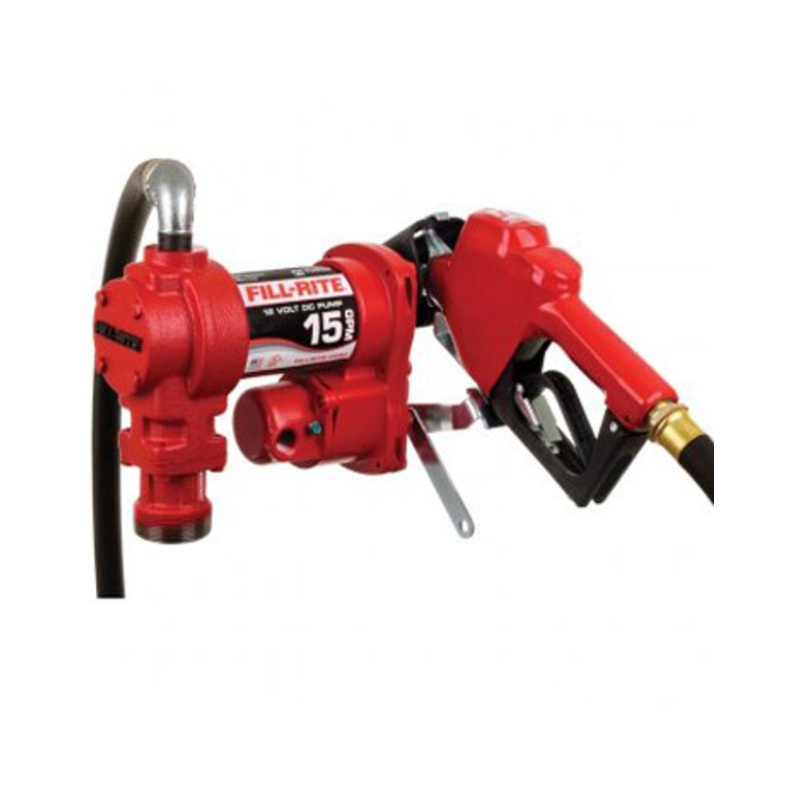 Fill-Rite FR4210HEB 75 LPM 12V DC High Flow Heavy-Duty Fuel Transfer Pump w/ 1” x 3.6 M Hose & 1” Ultra High Flow Automatic Nozzle