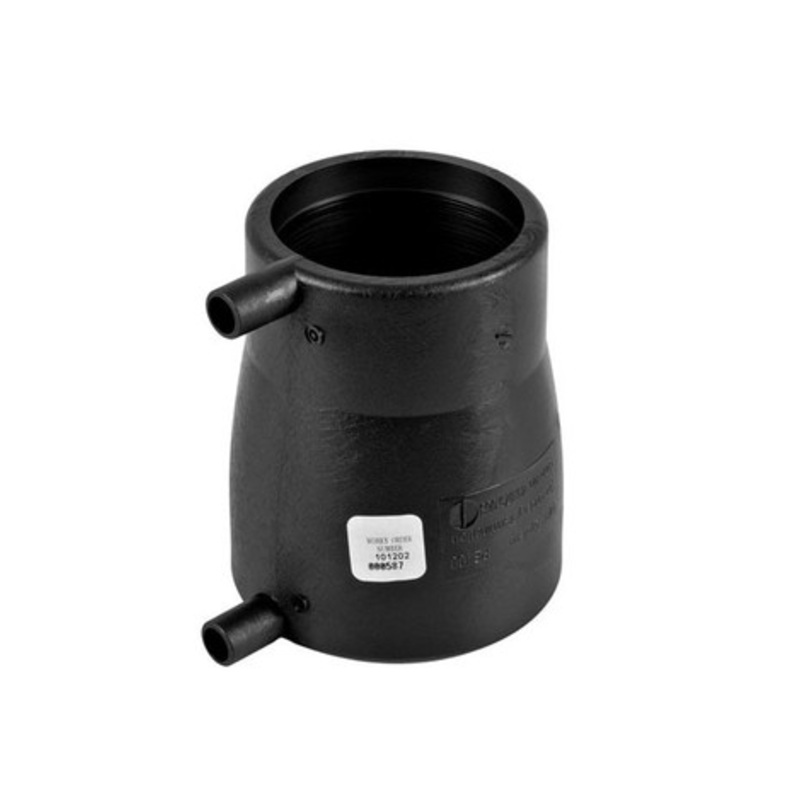 Franklin Fueling 49-075-063-TP-3 75 MM x 63 MM Secondary Welding Electrofusion Reducer Fitting w/ Test Port