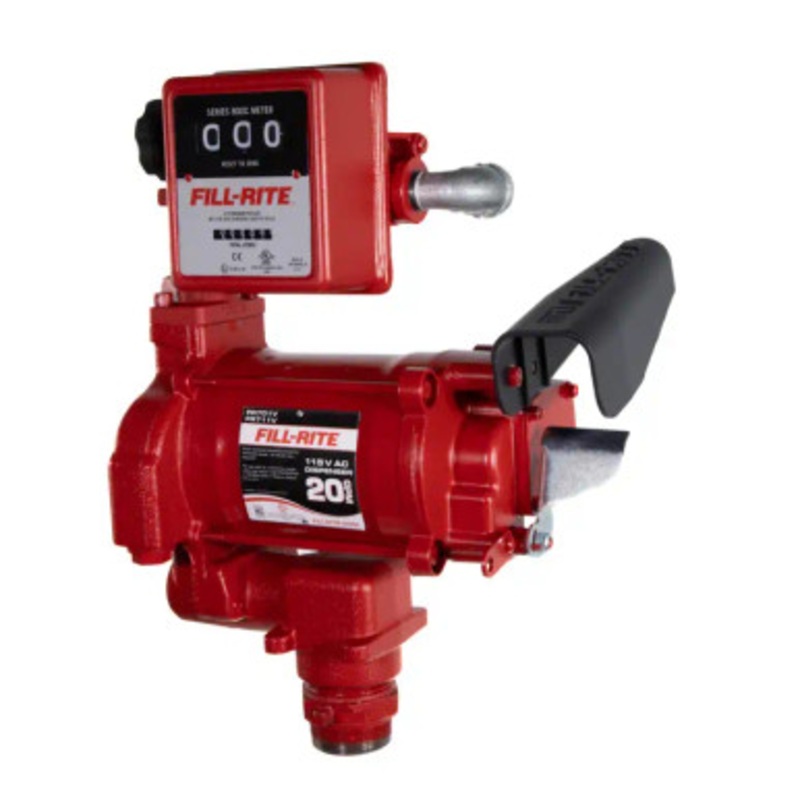 Fill-Rite FR701VLN 15 GPM 115V AC Fuel Transfer Pump w/ 807C Mechanical Liter Meter