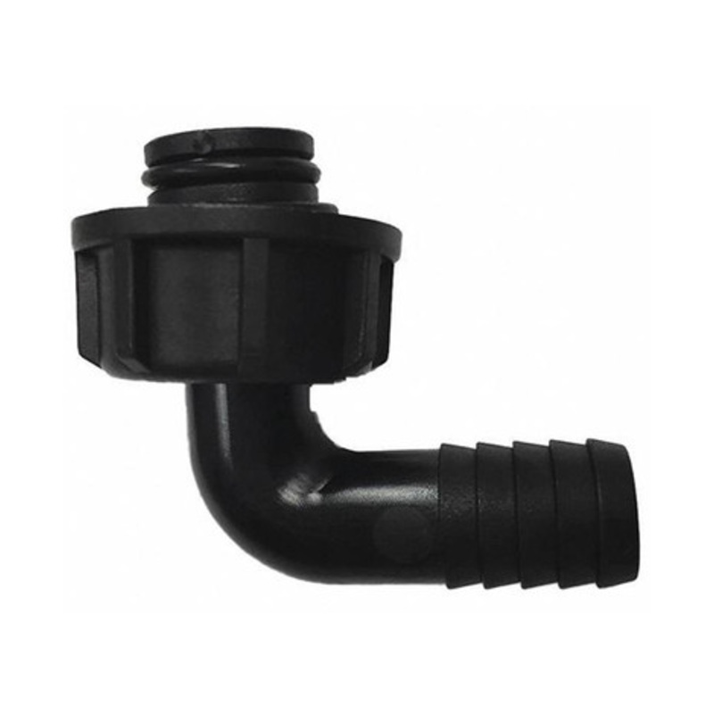 Piusi R1819400A 3/4” Dia. 90 Degree Internal Fitting + 1” BSP Nut (Urea/Small)