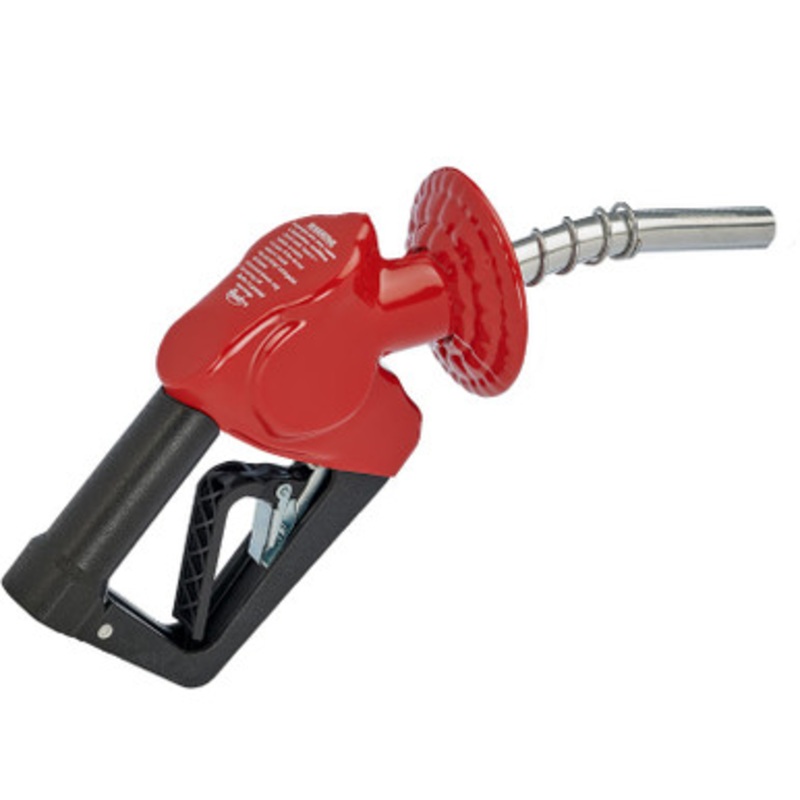 Husky E1163503 3/4” Inlet NPT XS Pressure Activated Automatic Shut-Off Light Duty Diesel Nozzle w/ Two Notch Hold Open Clip & EZ Lever & Mate Guard &