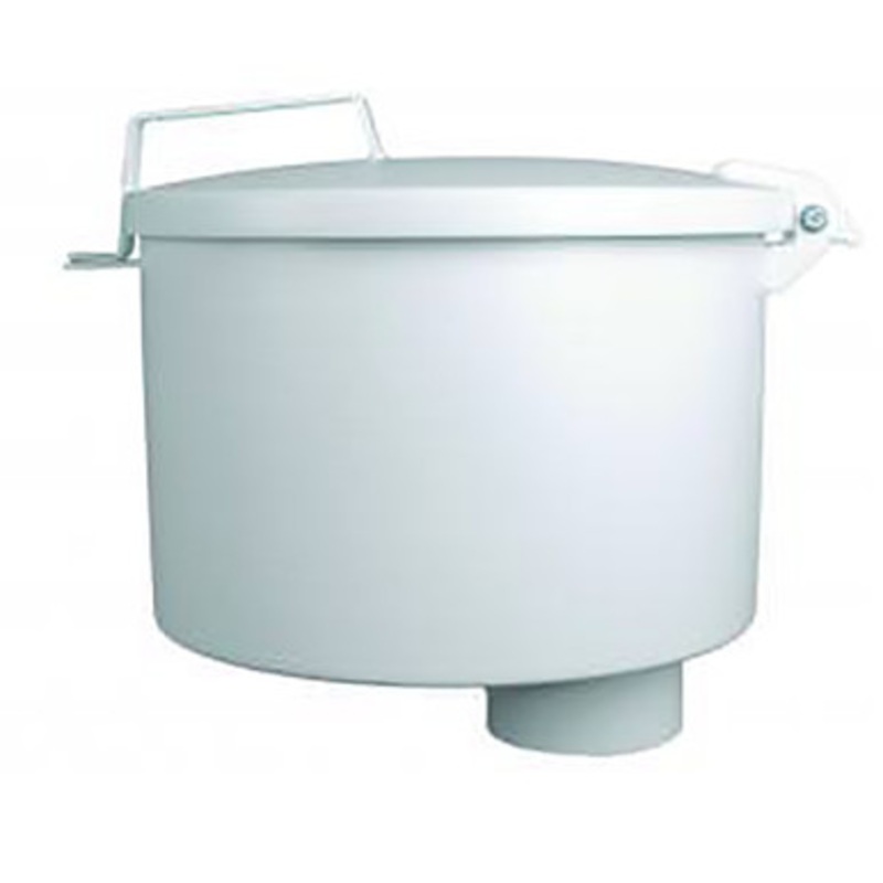 Morrison Bros 518CC-0100 AC 4” – 7.5 Galllon AST Spill Container w/ Drain & Female Threads & Center Mount (White)