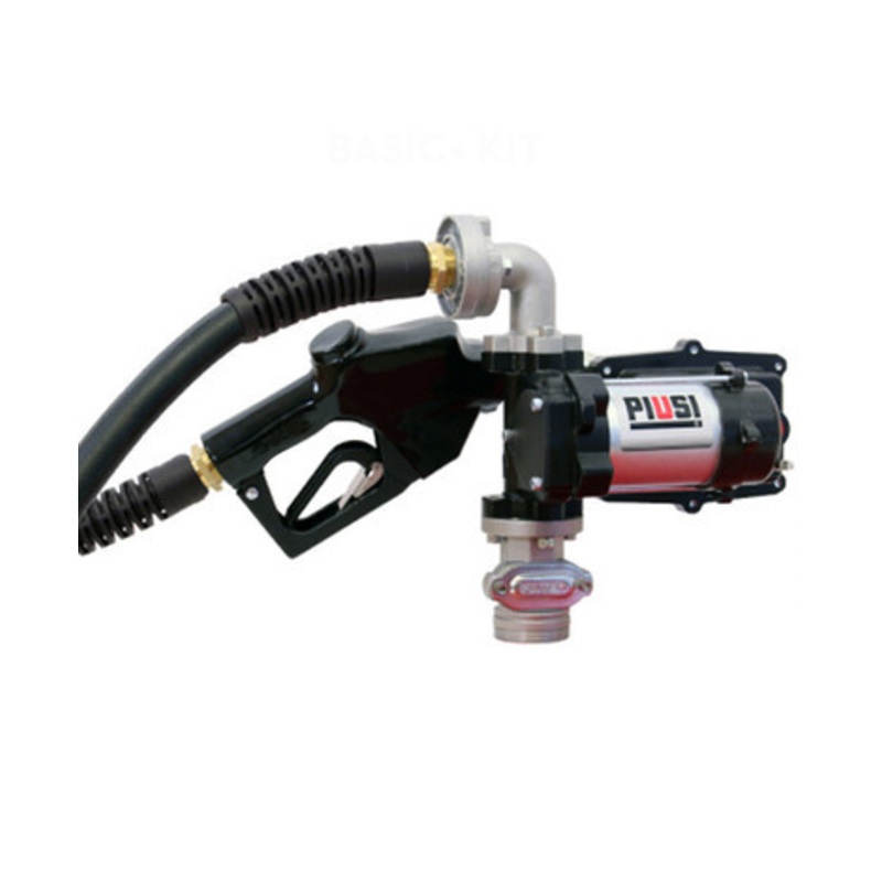 Piusi F0037852A EX75 12V 20GPM UL Fuel Transfer Pump Basic Kit w/ Auto Nozzle