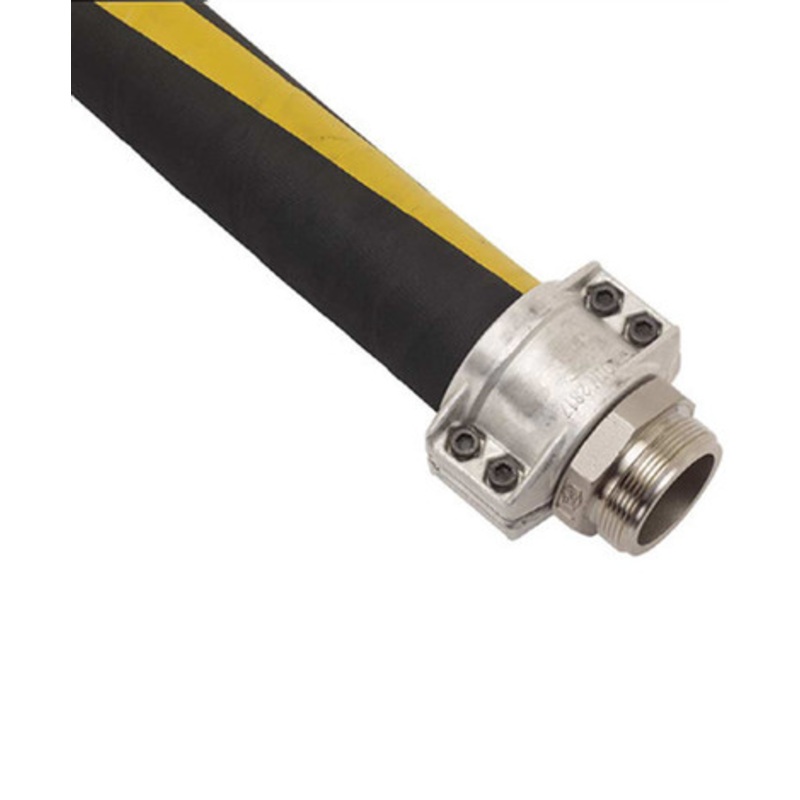 Husky CP400138HDGB 2-1/2” x 11.5′ Male x Male NPT Hewitt 4113 Reusable Stainless Steel Fitting Aviation Hose