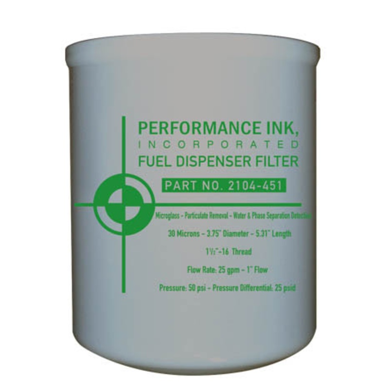 Performance Ink PI-2104-451 400MB-30 30 Micron Fuel Dispenser Filter