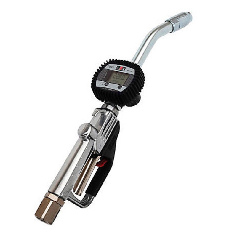 Piusi F00974030 Easy Next/2 3/4” NPT High Pressure/Flow Oil Metered Nozzzle w/ Rigid Spout