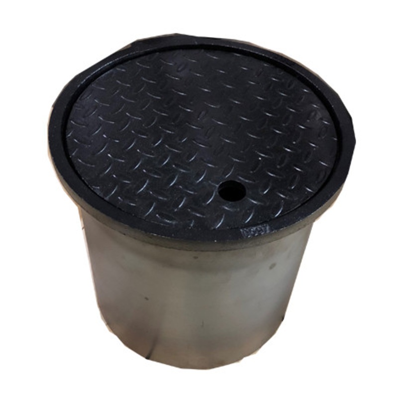 Fairfield Industries 120-12 12” Round Access Manhole with Steel Frame & 12” Skirt & Diamond Plate Cover
