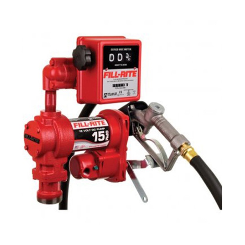 Fill-Rite FR2410HEA 24V DC 57 LPM Fuel Transfer Pump w/ 3.6M Hose & Automatic Nozzle