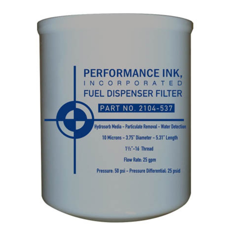 Performance Ink PI-2104-537 400HS-10 10 Micron Fuel Dispenser Filter