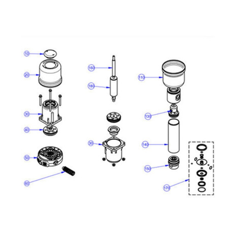 Piusi R20570000 Piston D.28 Spare Kit