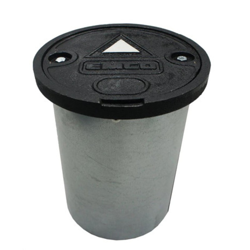 Emco A0721-018 18” x 12” Monitoring Well Manhole with Grey Ductile Lid