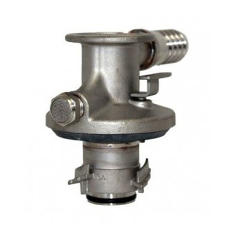 Piusi F16477000 EPV Stainless Steel Dispense Coupler w/ 3/4” Hose Barb
