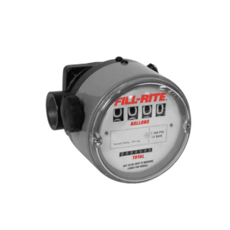 Fill-Rite TN740AN1CAA1LAI 1.5-40 LPM 1” NPT 4-Digit Mechanical Fuel Transfer Meter (Liter)
