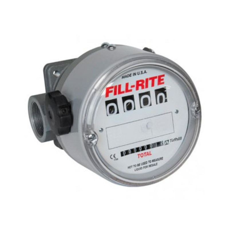 Fill-Rite TN760AN1CBB1LAF 2.3-57 LPM 1-1/2” BSPP 4-Digit Mechanical Fuel Transfer Meter (Liter)