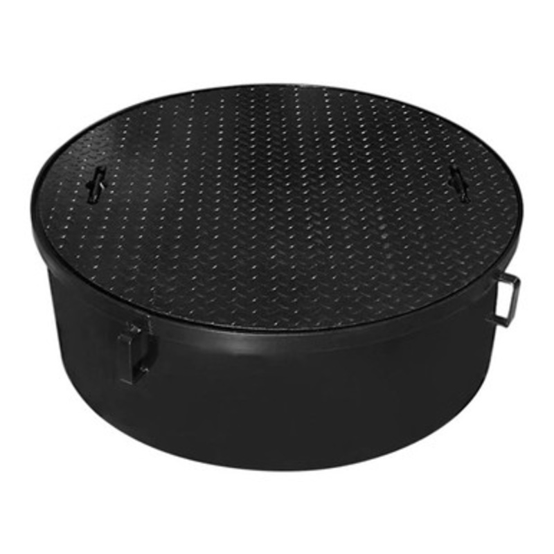 Emco A0717-038 38” x 13” Round Manhole w/ 1/2” Steel Lid & Steel Skirt