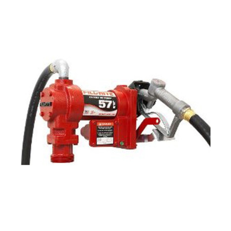 Fill Rite FR2410HE 24V DC 57 LPM Fuel Transfer Pump w/ 3.6M Hose & Manual Nozzle