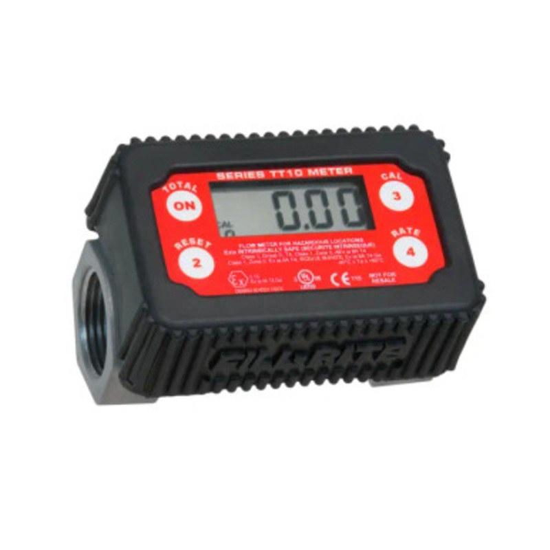 Fill-Rite TT10ANCPACK TT10ANC (2 – 35 GPM 1” NPT Nickel Plated In-Line Digital Turbine Meter) Case Pack (6)
