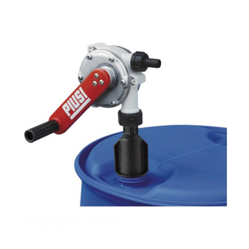 Piusi F00332A8A Stainless Steel-Reinforced Rotary Vane Hand Pump w/ Filter