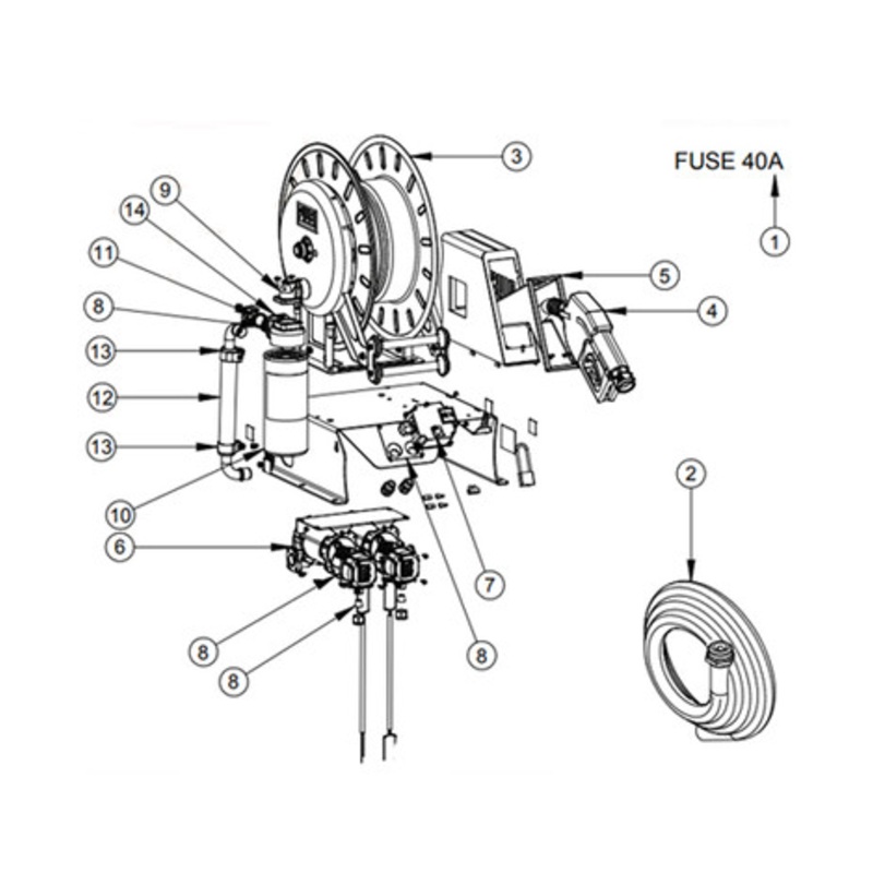 Piusi F1532800A Suzzara Blue Plastic Nozzle Support (Nozzle Holder)