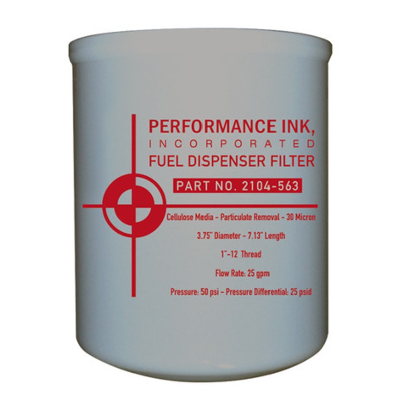 Performance Ink PI-2104-563 250-30 30 Micron Fuel Dispenser Filter