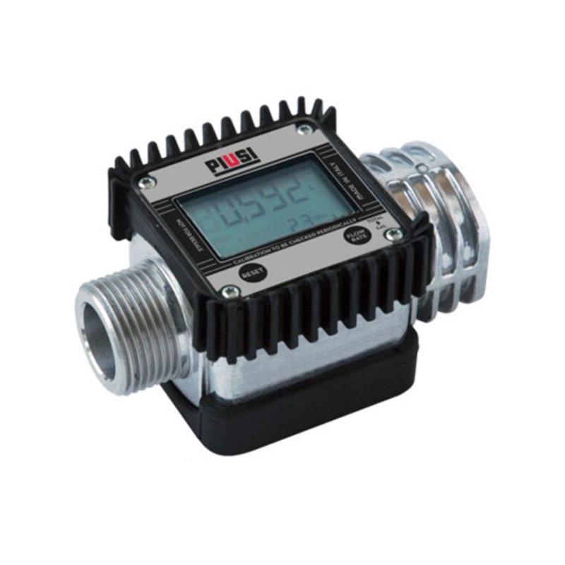 Piusi F0040801A K24-O 2-30GPM 1” NPT Male/Female Digital Flow Meter