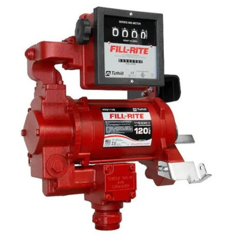 Fill-Rite FR311VELMN 132 LPM 115/230V AC 50/60 Hz Super High Flow Pump (Diesel Only) w/ 901CL Mechanical Liter Meter