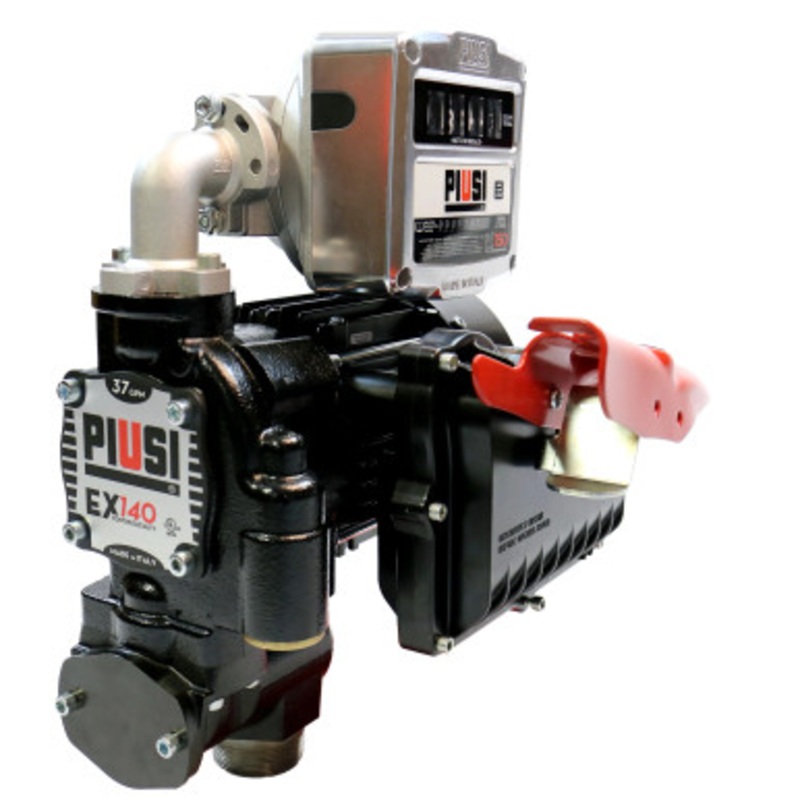 Piusi F0039651A EX140 120V 37GPM UL Continuous Duty Fuel Transfer Pump + K150 Liter Meter Kit