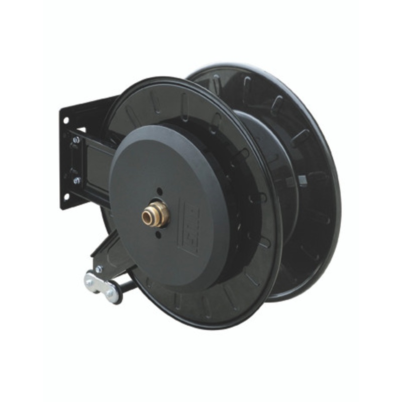 Piusi F00750N4A Fuel Hose Reel (Bare) for 1” NPT x 32′ Hose (1” Crimp)
