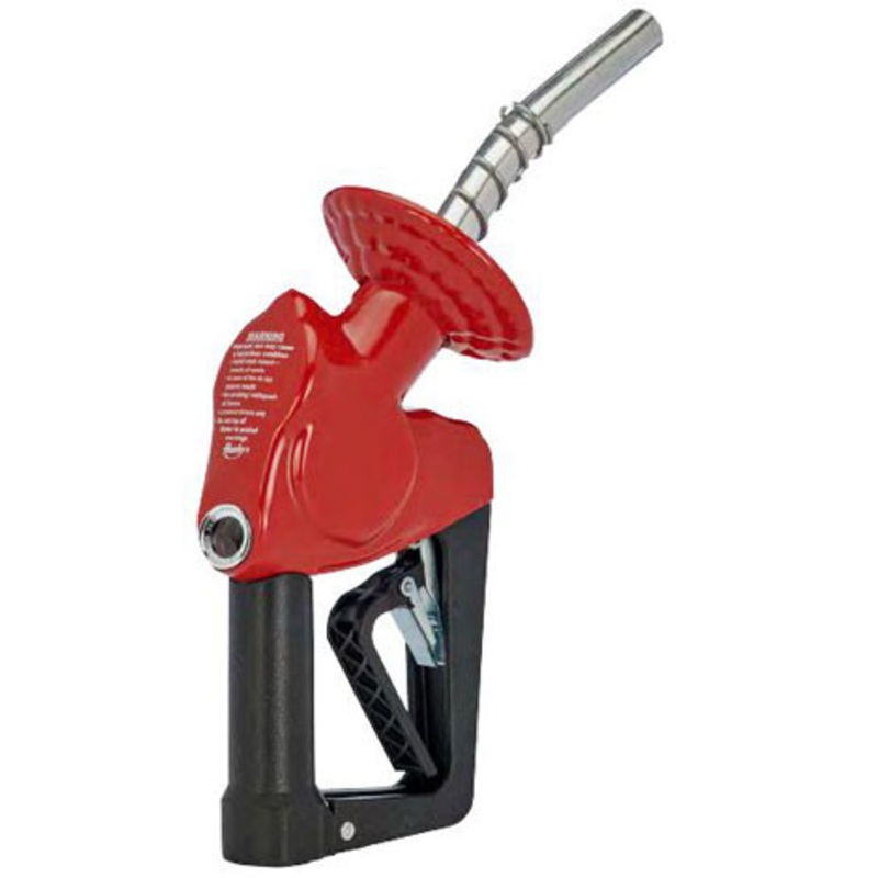 Husky E11635272 3/4” Inlet BSP XS EZ Lever PHG Sightglass Pressure Activated Automatic Shut-Off Light Duty Diesel Nozzle w/ Two Notch Hold Open Clip