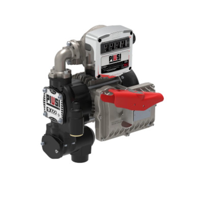Piusi F00391200 EX100 120V 25GPM UL Continuous Duty Fuel Transfer Pump + K150 Gallon Meter Kit
