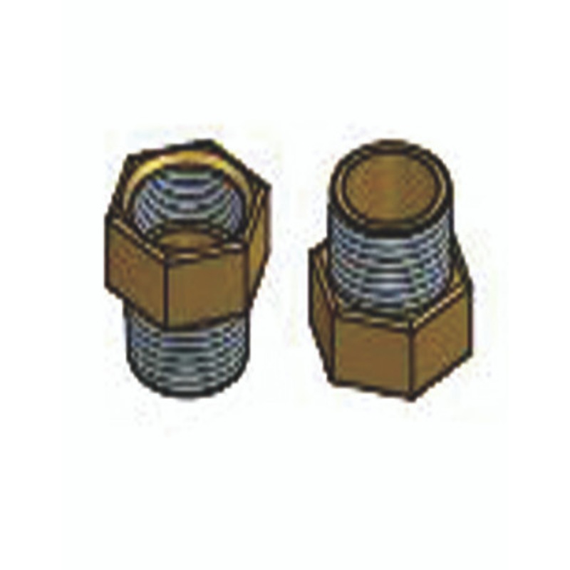 Piusi F07889000 1” NPT Female x 3/4” NPT Male Steel Reducer Fitting