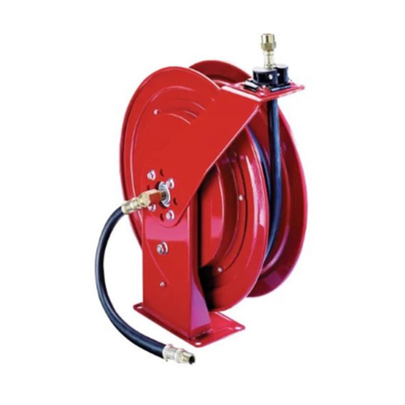 Lincoln 8078-B Heavy-Duty Grease Hose Reel with 1/4” x 50′ Delivery Hose