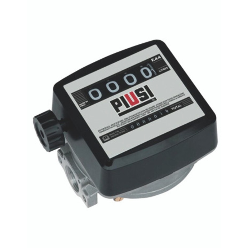 Piusi F00560340 K44 Version B 1” NPT Mechanical Flow Meter (Liter)