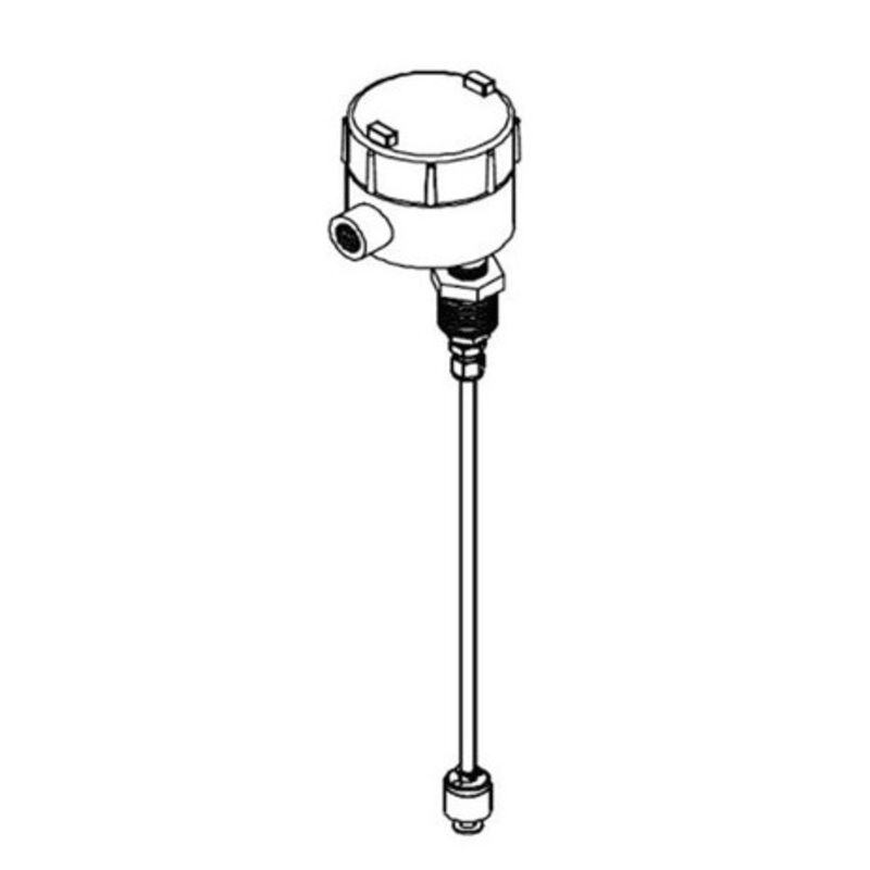 Pneumercator LS600M-4-SBH-8MB-L01 Point Level Sensor with Four 2 Buna-N Floats, Housing, 2 MS Bushing, SS Stem, Overall Length to 30
