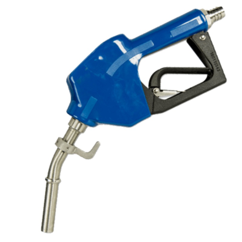 Blue1 911-001-1 19mm Stainless Steel Auto Shutoff Nozzle with 3/4” Barbed Swivel Fitting