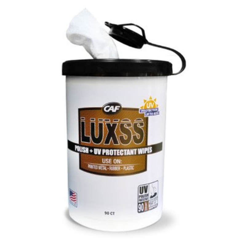 CAF LXS LUXSS 90 Pack Tub Polish & UV Protectant Wipes