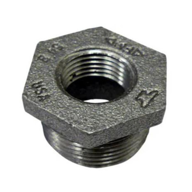 Ferguson BBKJ 2” x 1-1/2” FNPT x MNPT 150# Black Malleable Iron Reducing Hex Bushing
