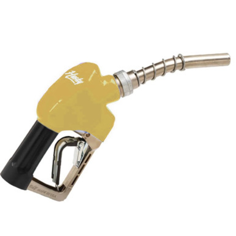 Husky E840004N-05 Spirit 3/4” Yellow Nickel Plated Automatic Shut-Off Nozzle with Three Notch Hold Open Clip without Flo-Stop